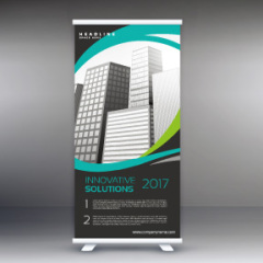 High quality pull-up banner template pattern (119)