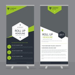 High quality pull-up banner template pattern (10)