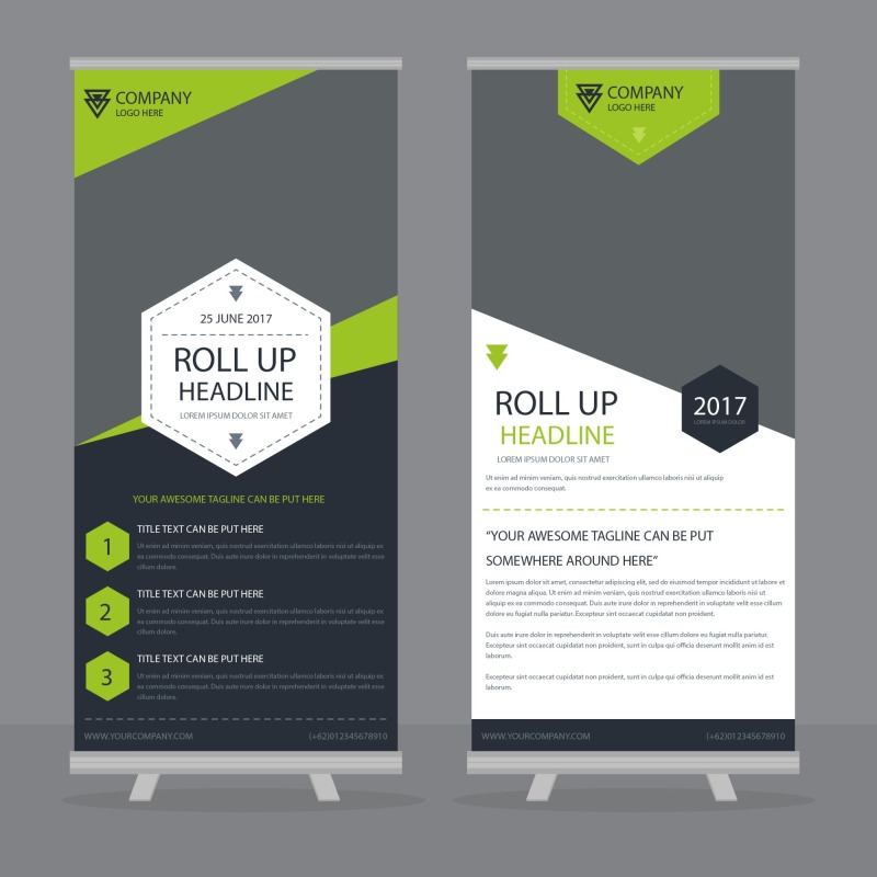 High quality pull-up banner template pattern (10)
