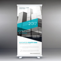 High quality pull-up banner template pattern (78)