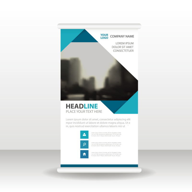 High quality pull-up banner template pattern (114)