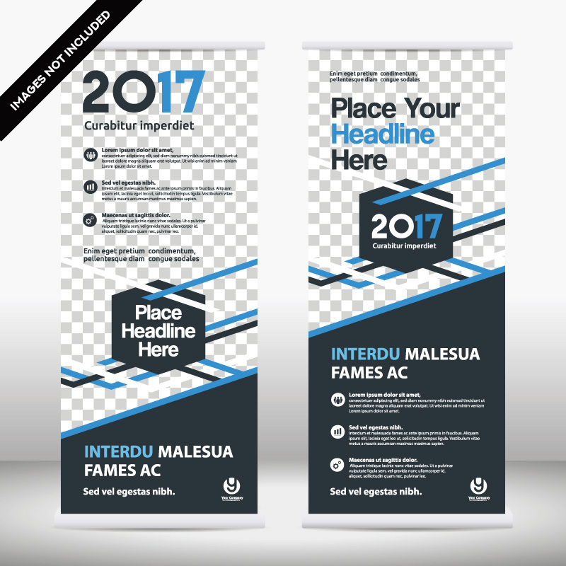 High quality pull-up banner template pattern (97)