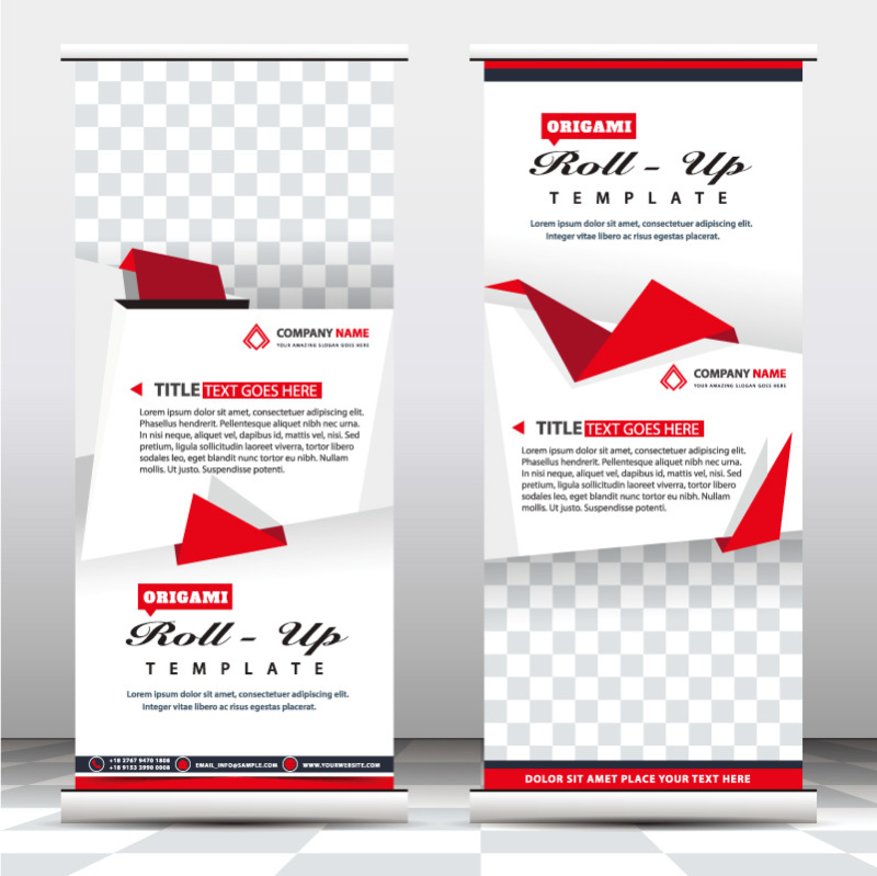 High quality pull-up banner template pattern (128)