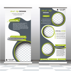 High quality pull-up banner template pattern (18)