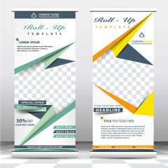 High quality pull-up banner template pattern (100)