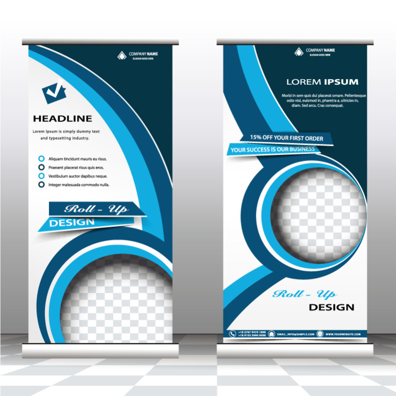 High quality pull-up banner template pattern (35)