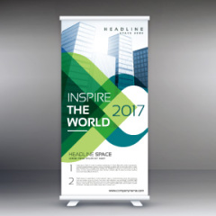 High quality pull-up banner template pattern (99)