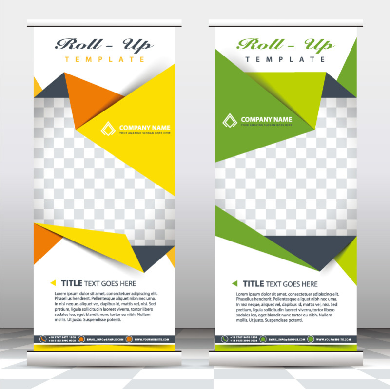 High quality pull-up banner template pattern (96)