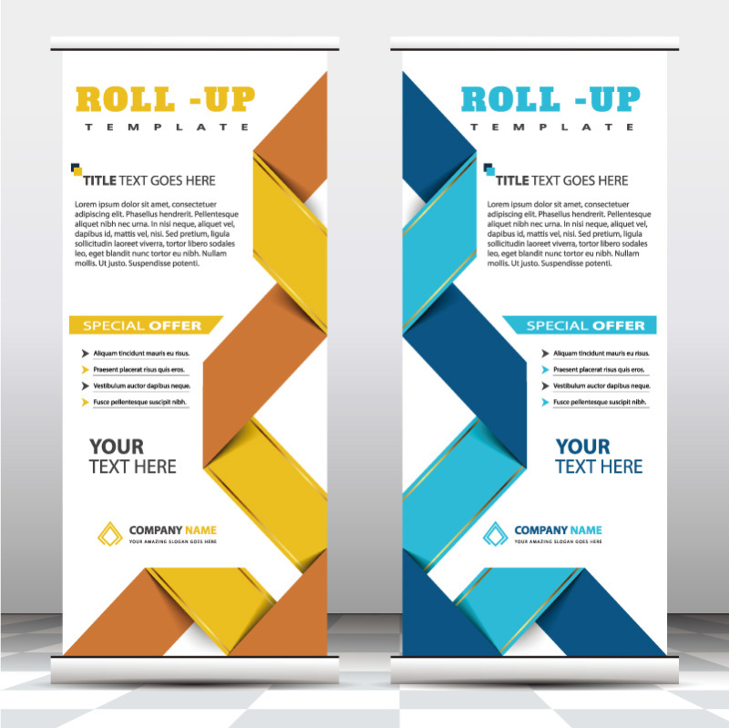 High quality pull-up banner template pattern (104)
