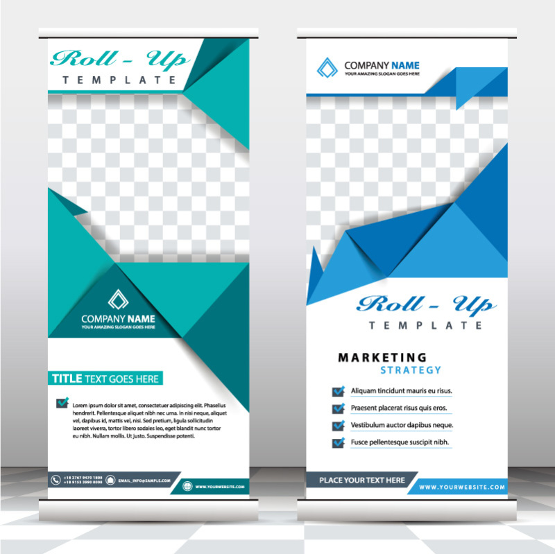 High quality pull-up banner template pattern (92)