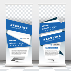 High quality pull-up banner template pattern (124)