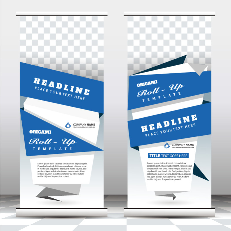 High quality pull-up banner template pattern (124)