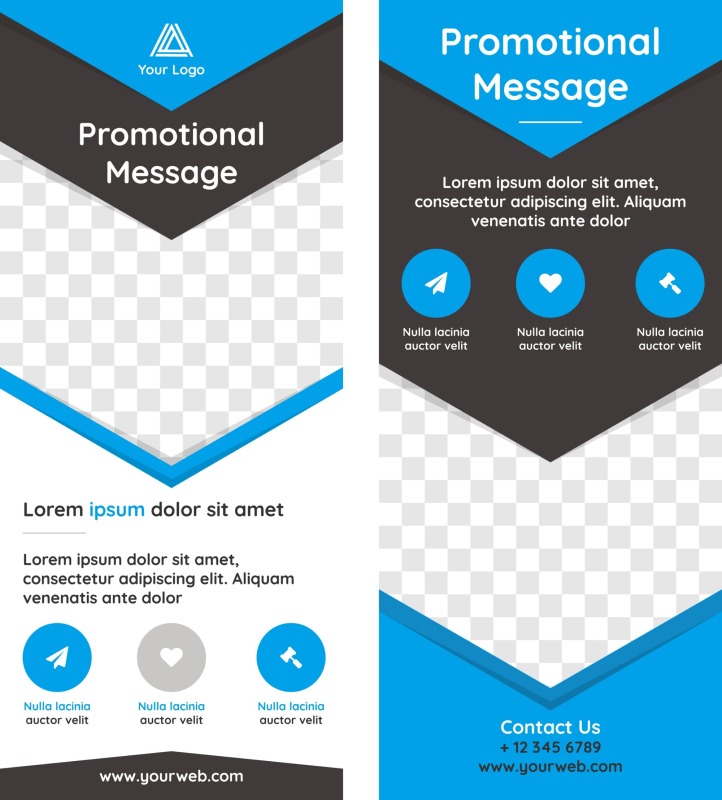 High quality pull-up banner template pattern (125)