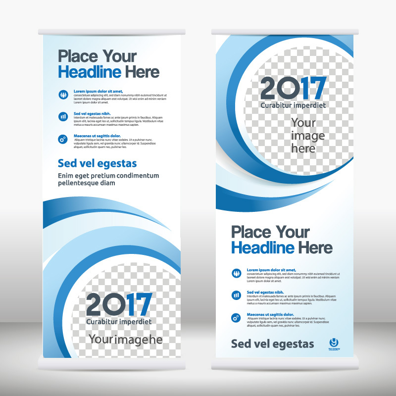 High quality pull-up banner template pattern (70)