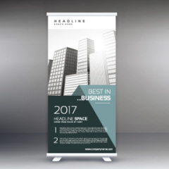 High quality pull-up banner template pattern (13)