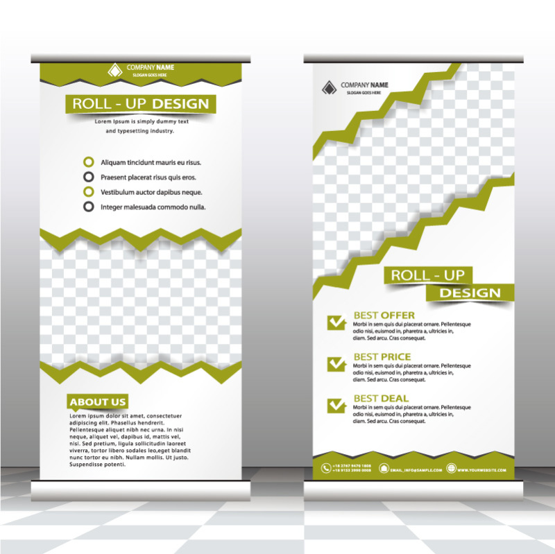 High quality pull-up banner template pattern (39)