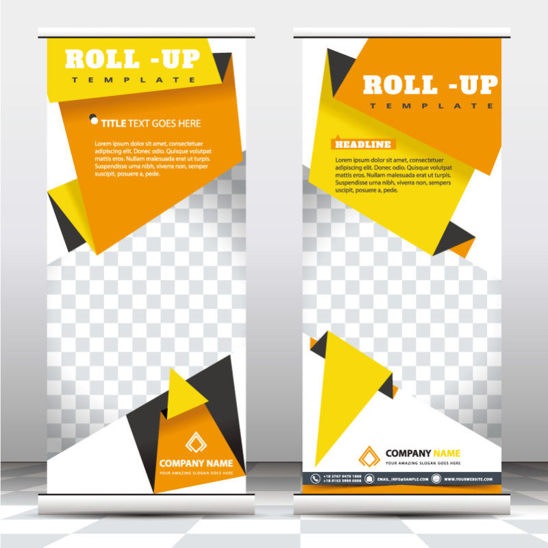 High quality pull-up banner template pattern (120)