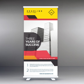 High quality pull-up banner template pattern (115)