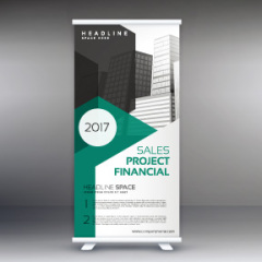 High quality pull-up banner template pattern (123)