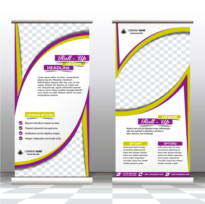 High quality pull-up banner template pattern (30)