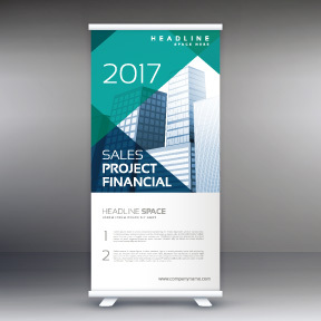 High quality pull-up banner template pattern (107)
