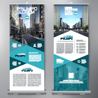High quality pull-up banner template pattern (56)