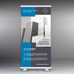 High quality pull-up banner template pattern (19)