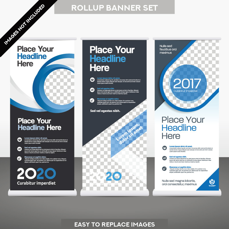 High quality pull-up banner template pattern (93)