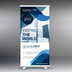 High quality pull-up banner template pattern (127)