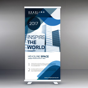 High quality pull-up banner template pattern (127)