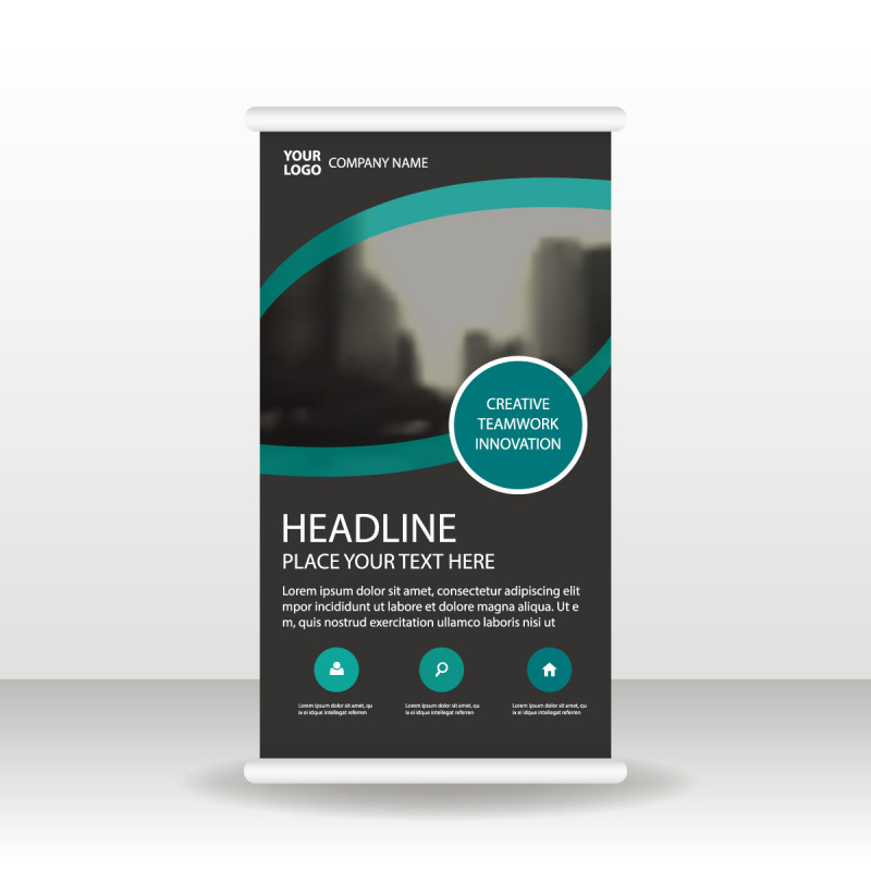 High quality pull-up banner template pattern (130)