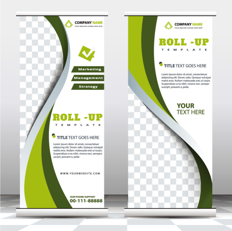 High quality pull-up banner template pattern (108)
