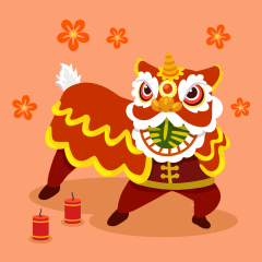 Chinese traditional lion dance pattern template (6)
