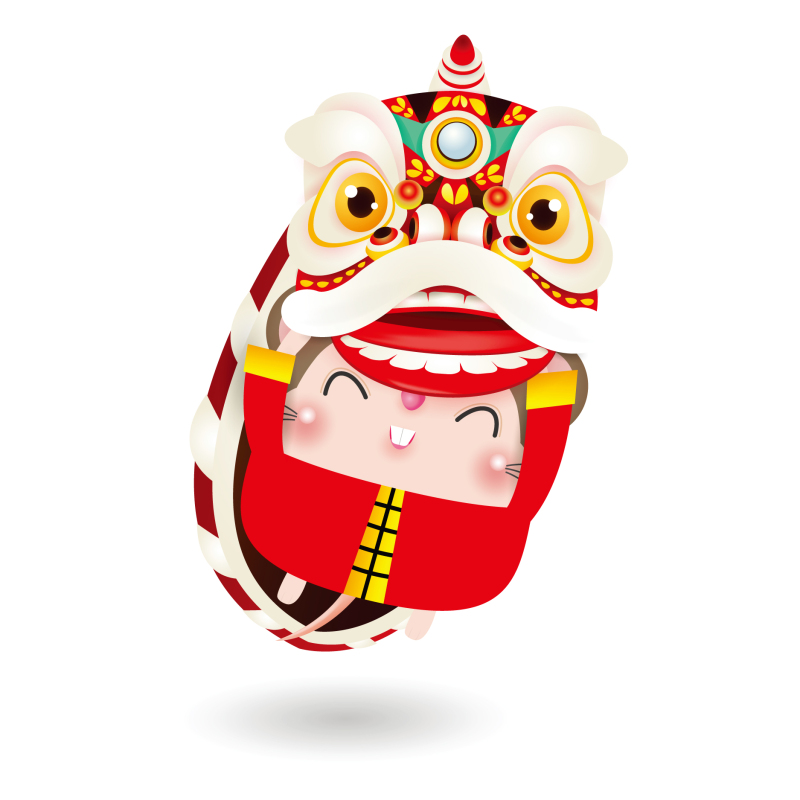Chinese traditional lion dance pattern template (30)