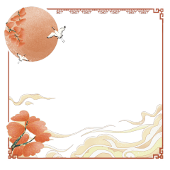Chinese style decorative frame pattern template (3)
