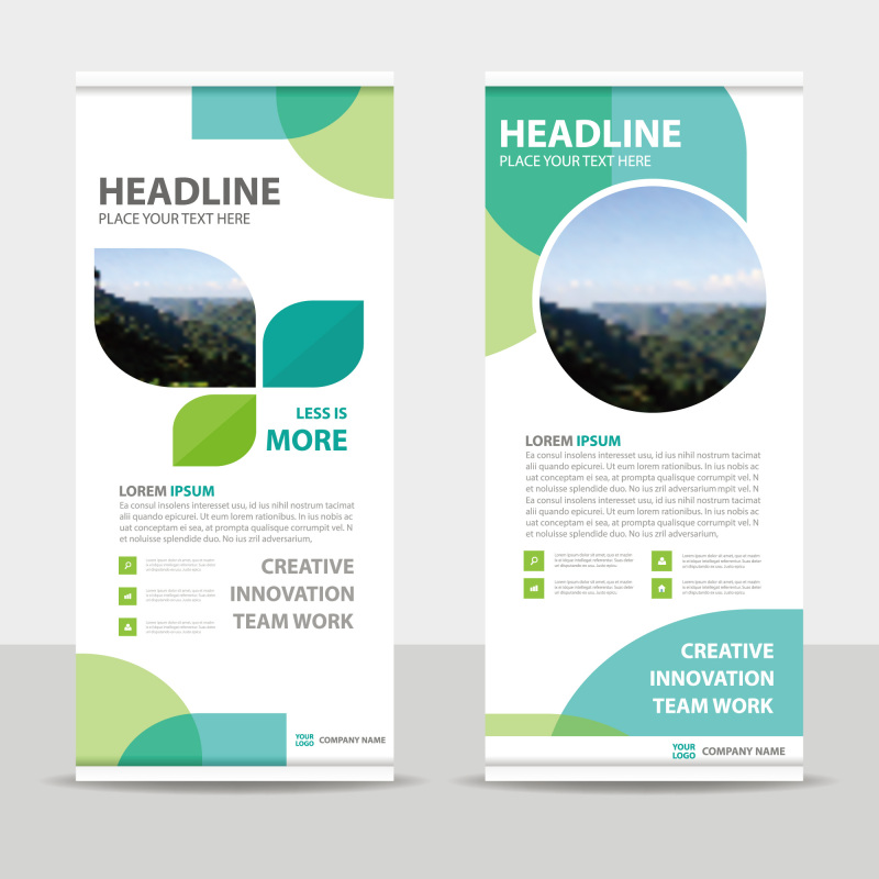 High quality pull-up banner template pattern (191)
