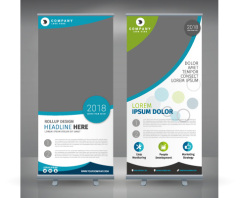 High quality pull-up banner template pattern (210)