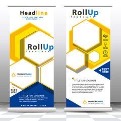 High quality pull-up banner template pattern (168)