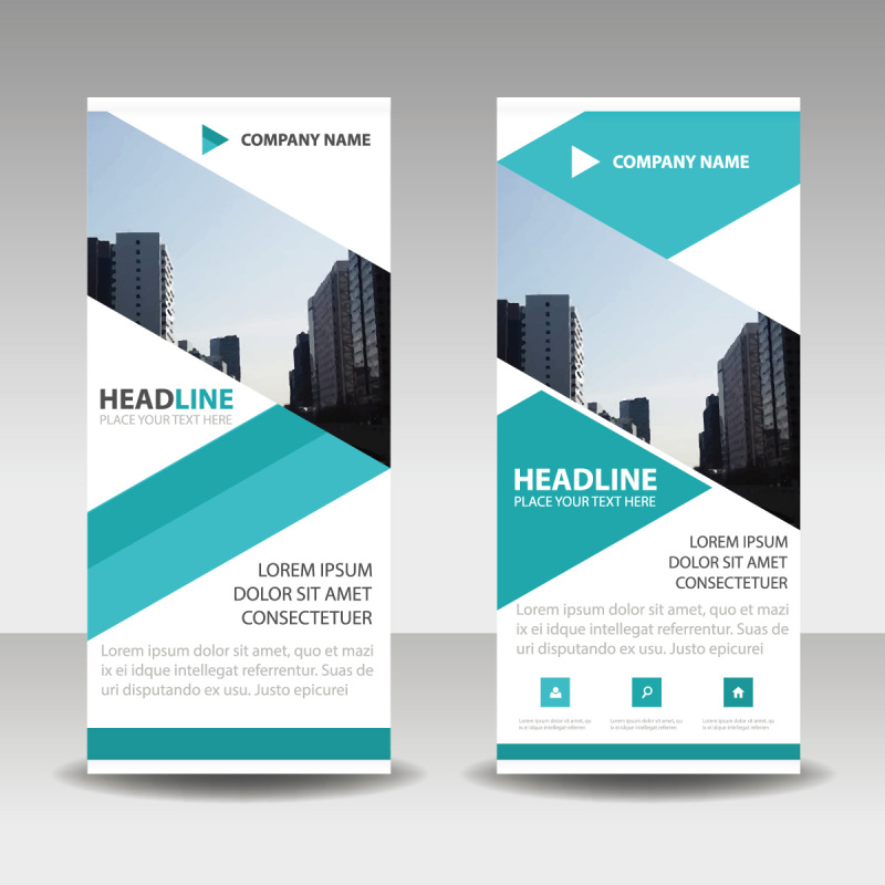 High quality pull-up banner template pattern (165)