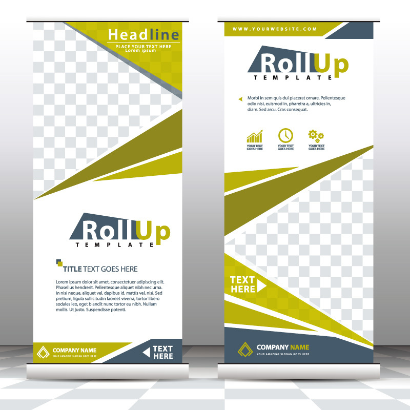 High quality pull-up banner template pattern (164)