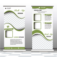 High quality pull-up banner template pattern (204)