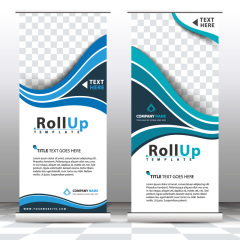 High quality pull-up banner template pattern (184)