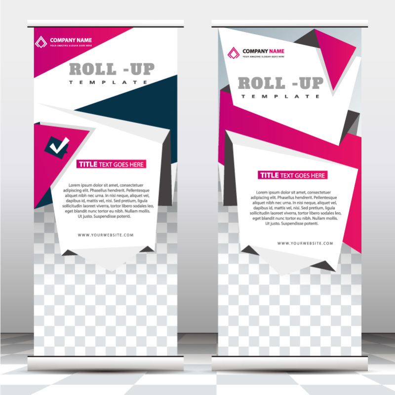 High quality pull-up banner template pattern (132)