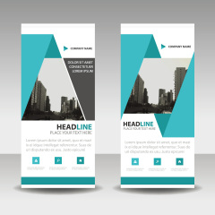 High quality pull-up banner template pattern (169)