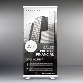 High quality pull-up banner template pattern (147)
