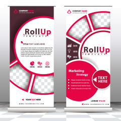 High quality pull-up banner template pattern (172)