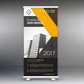 High quality pull-up banner template pattern (143)