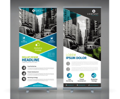 High quality pull-up banner template pattern (194)