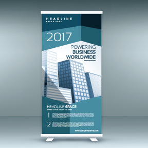 High quality pull-up banner template pattern (139)