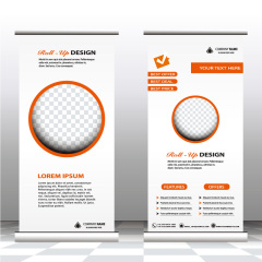 High quality pull-up banner template pattern (149)